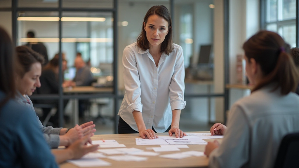 User research session with sticky notes and card sorting exercise for information architecture discovery