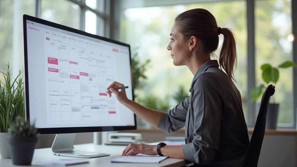 Editorial calendar and content themes organized in structured format for quarterly planning