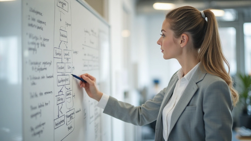 Information structure framework diagram showing hierarchical organization of website content